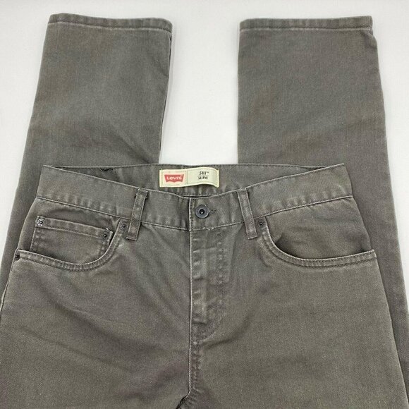 Levi’s 511 Slim Women’s Jeans Size 18 Regular 29x29 Dark Gray - Picture 1 of 8